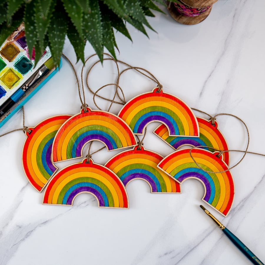 Laser Cut Rainbow Bunting