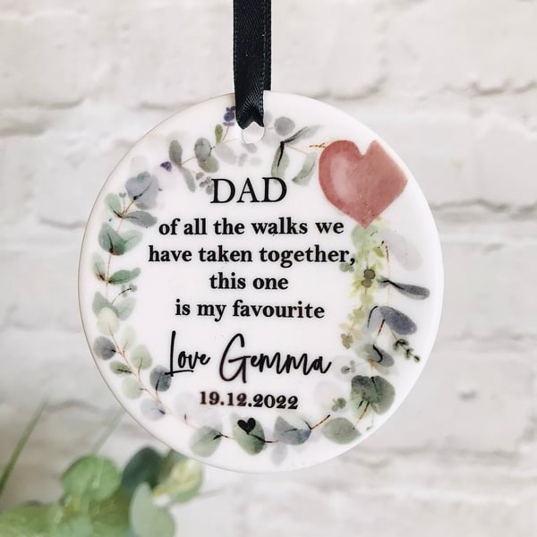 Personalised Dad of all the walks we have taken, Father of the bride gift, 
