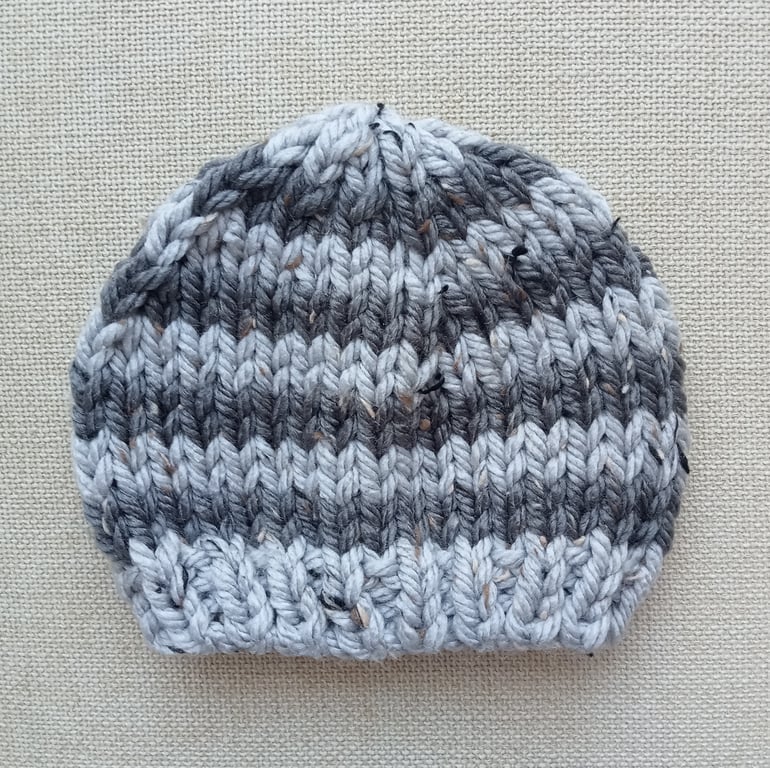 KNITTING PATTERN PDF Special Silver Hat for Baby