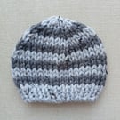 KNITTING PATTERN PDF Special Silver Hat for Baby
