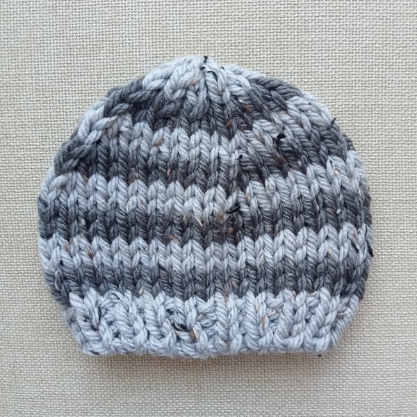 KNITTING PATTERN PDF Special Silver Hat for Baby