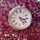 Arch shape petal resin clock- home decor 