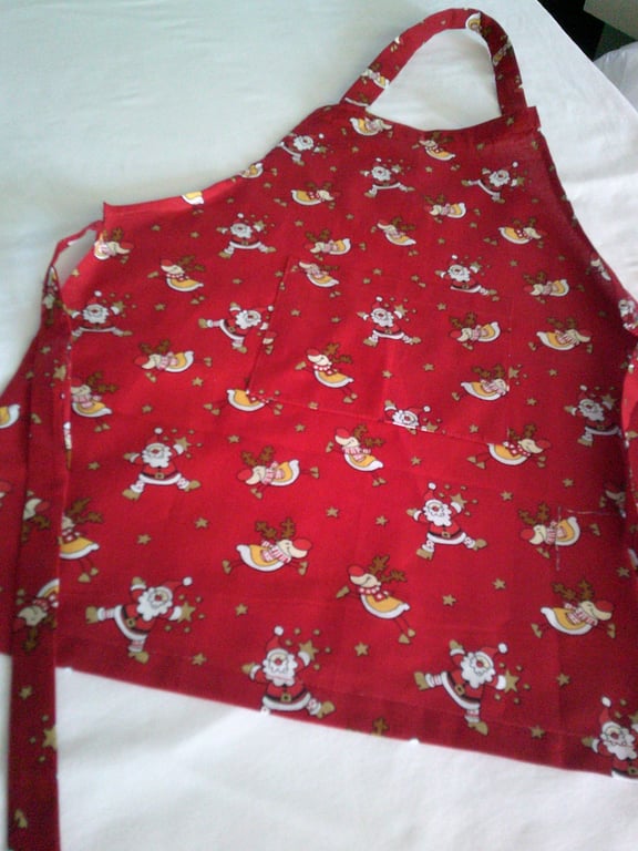 Comical Santa & Rudolph Christmas Apron