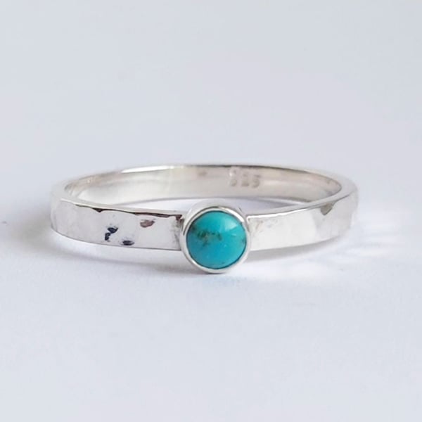 Sterling silver Turquoise Stacking Ring 925