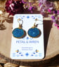 Light Blue Sparkly Dangle Earrings - Hypoallergenic - Image 4