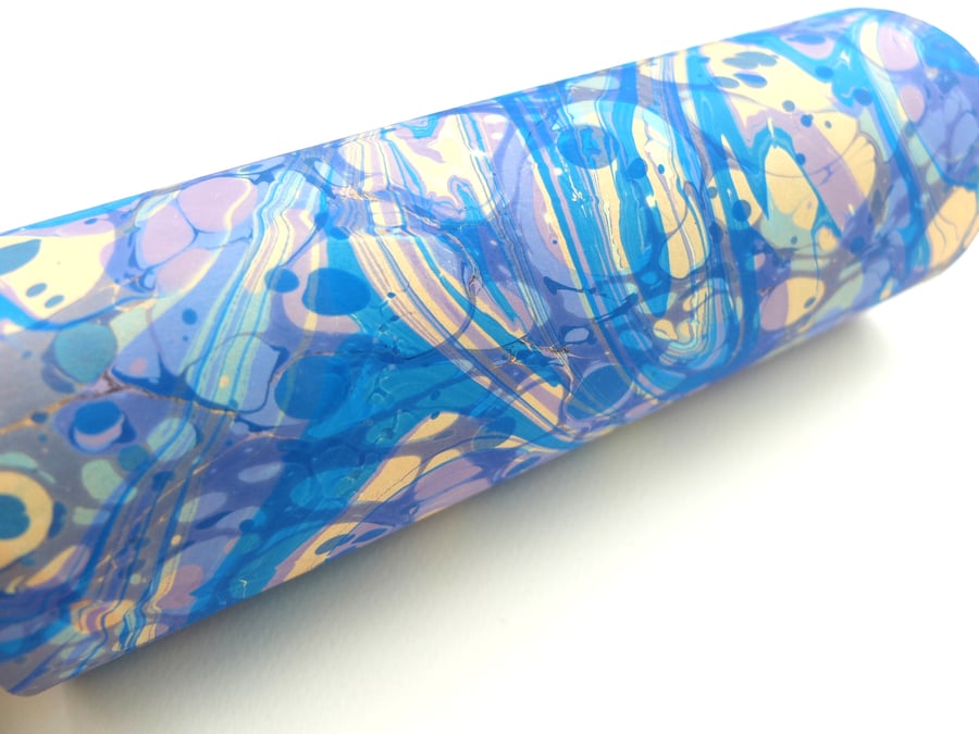 A4 Marbled paper sheet double marbled fantasy stone pattern 