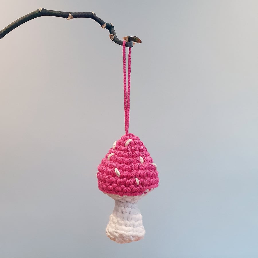 Cherry Toadstool Bauble