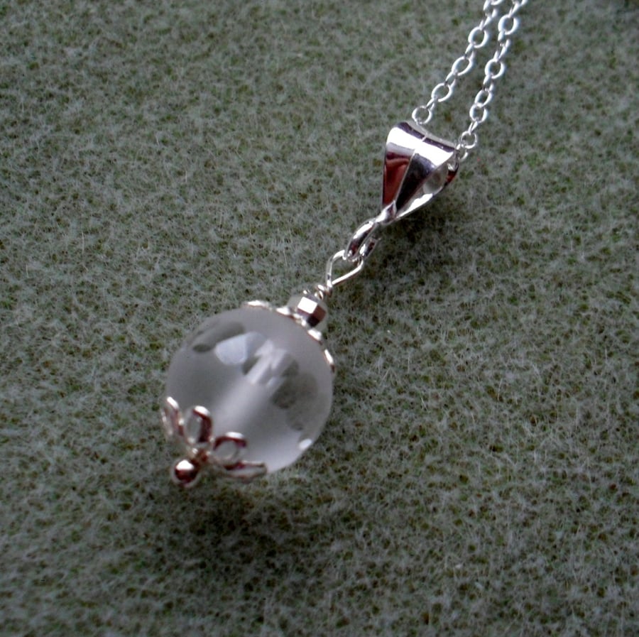 Sterling Silver and Quartz Necklace