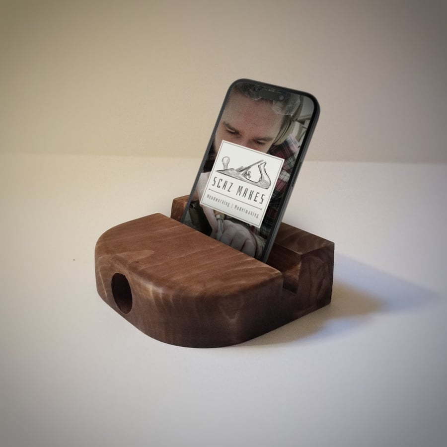 Phone Amplifier Handmade Wooden Phone Stand
