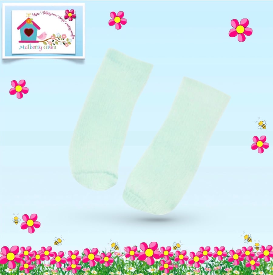 Reserved for Kat - Turquoise  Ankle Socks