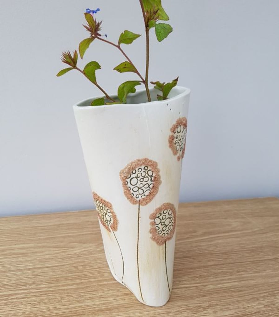 Medium Dandelion Ceramic Vase