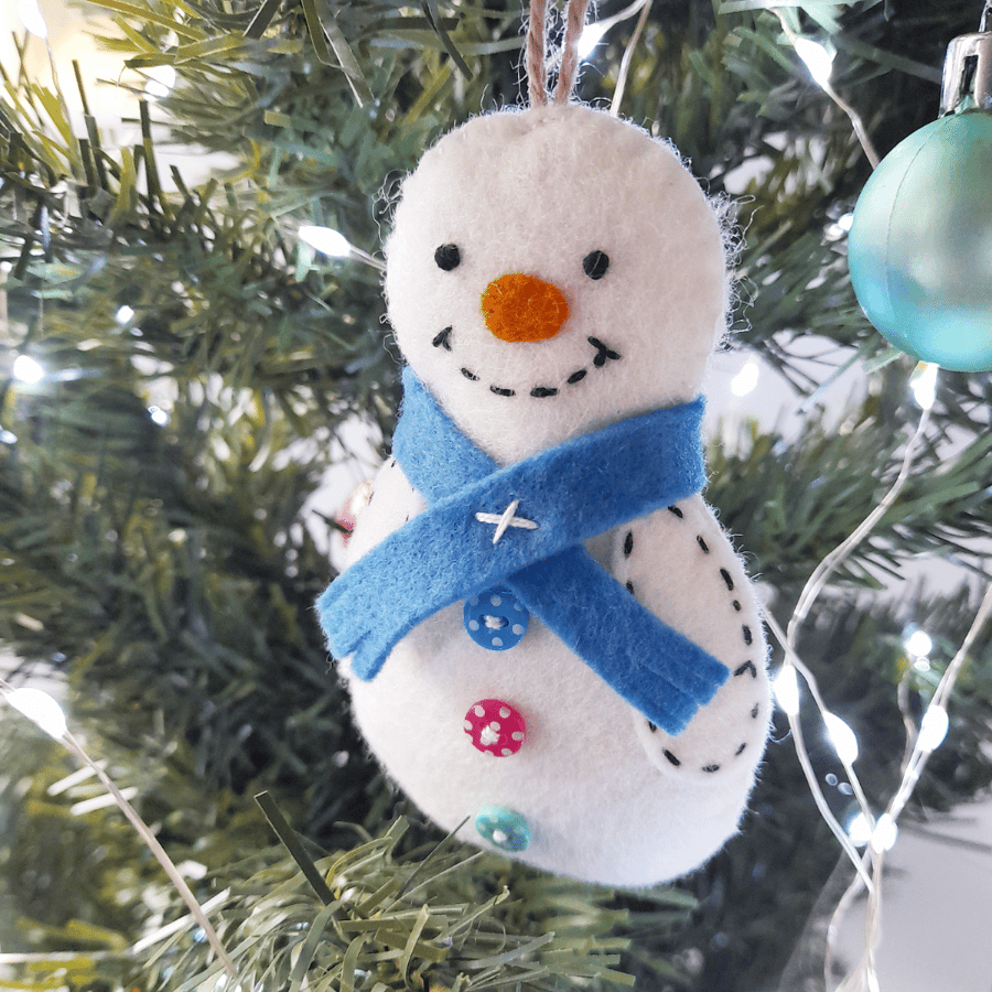 Snowman Christmas Tree Ornament