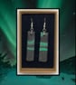 Northern lights lightweight clay earrings