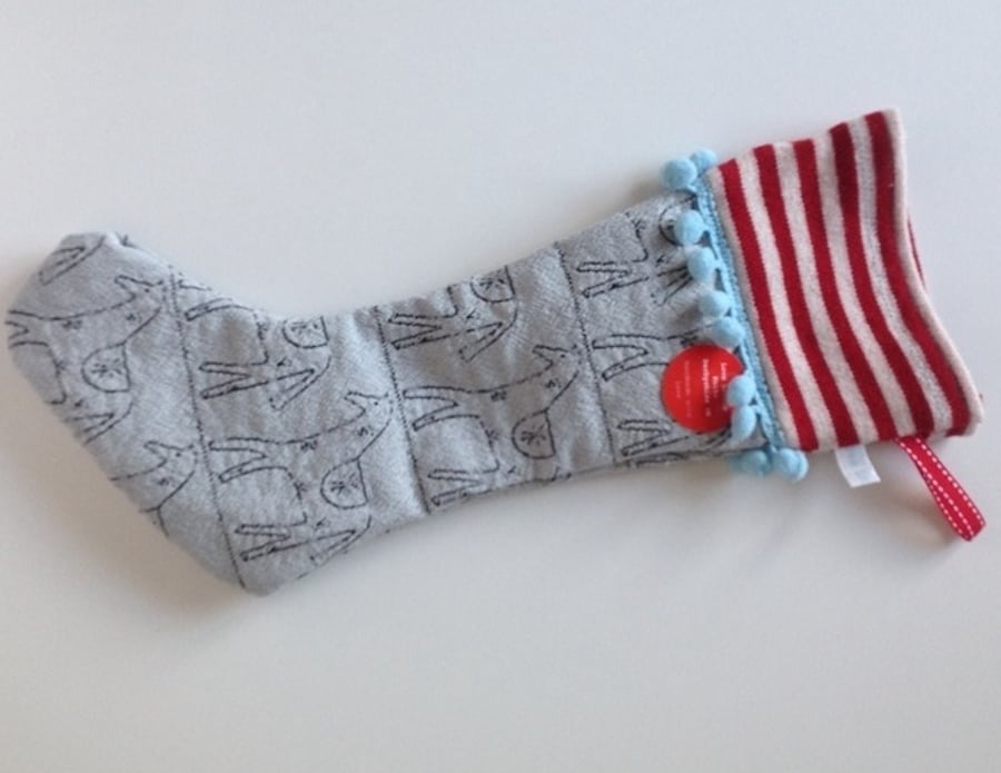 Knitted & Woven christmas stocking decorations