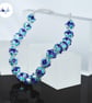 Blue and Turquoise Beaded Bead Necklace - Image 1