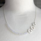 Hanami Ume Blossom Necklace with Moonstone