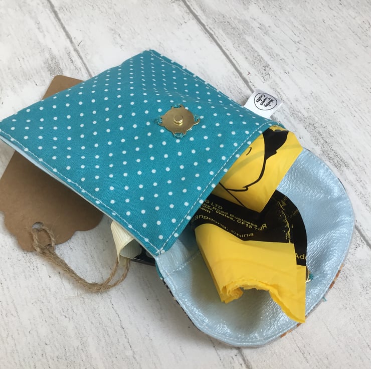 Dog treat or snack pouch with wipe-clean lining... - Folksy