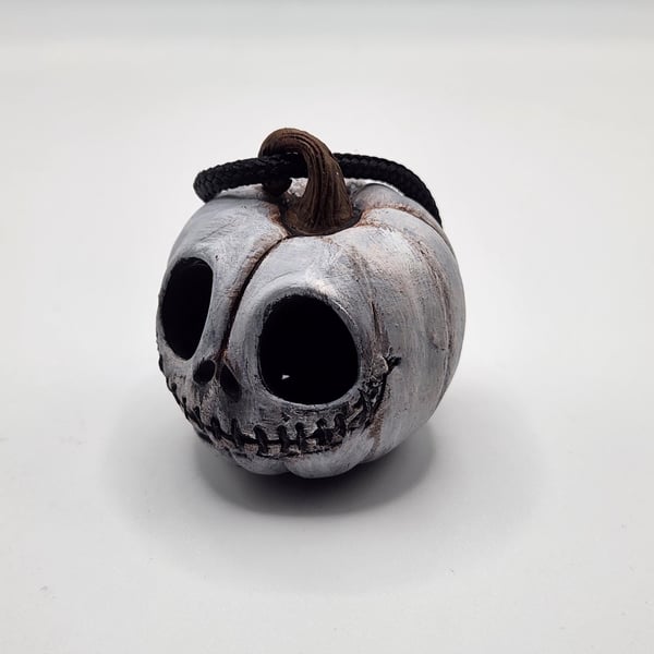 Jack Skellington Rear View Mirror Charm 3D Printed Hand-Painted Car Accessory