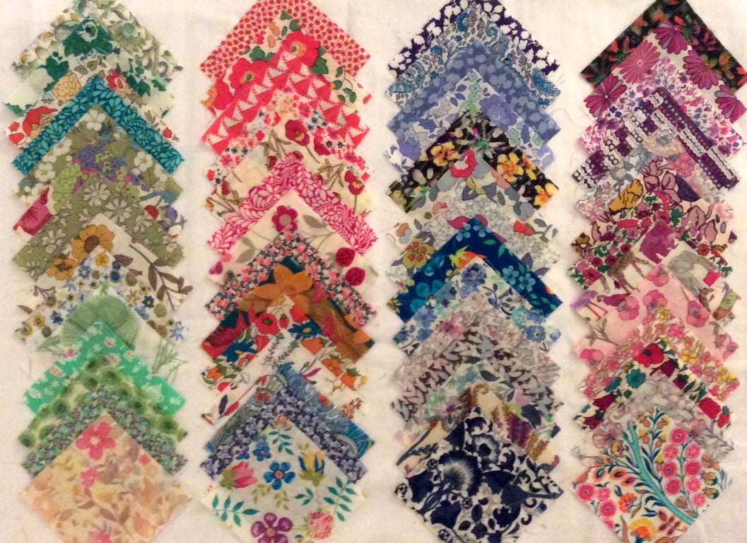 36 Liberty Tana Lawn Fabric 2.5" Charm Squares : MULTICOLOURS : Mid Tones