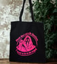 Hot Pink Ghostface Inspired Horror Tote Bag  Please Don't Kill Me Mr Ghostface