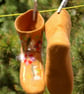 Handmade Felted Merino Wool Socks – Size EU 37 - Image 7