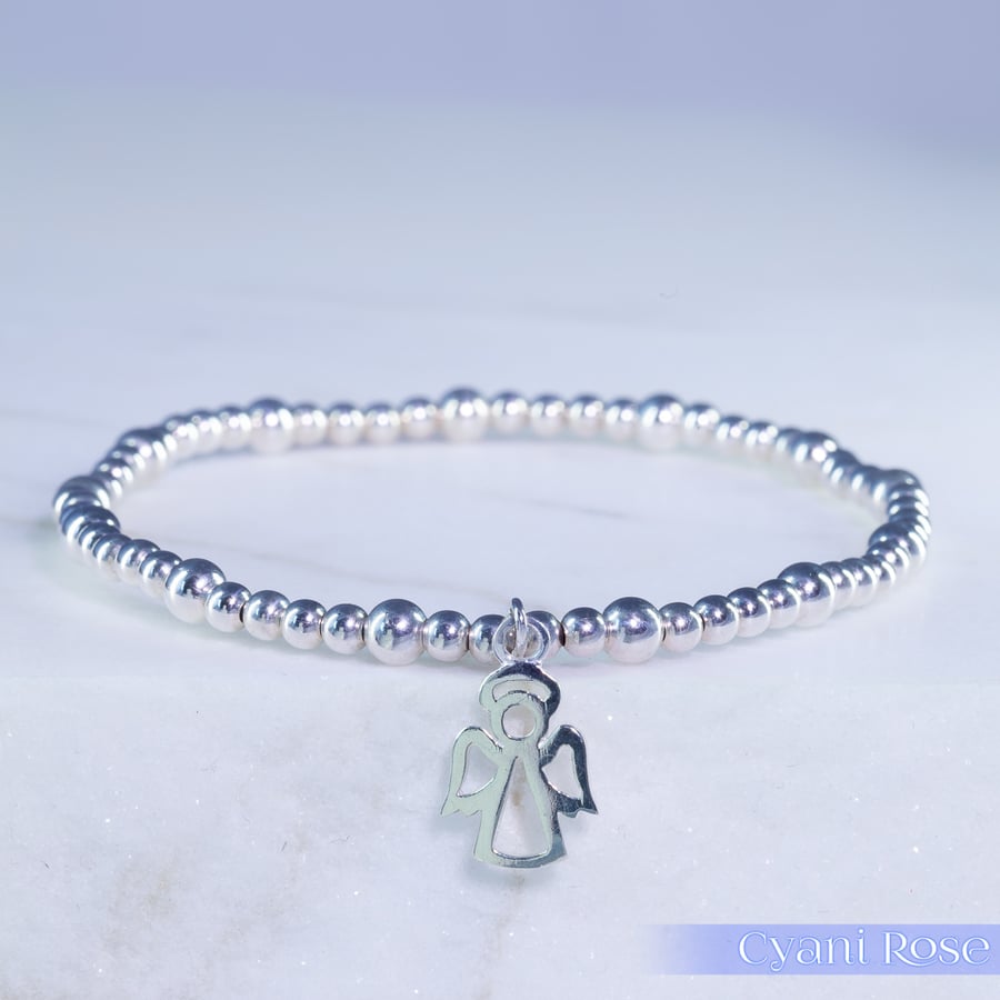Bracelet Sterling Silver with Angel Charm