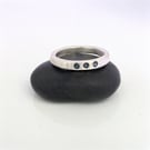 Sterling Silver London Blue Topaz Ring, Handmade Urban Jewellery