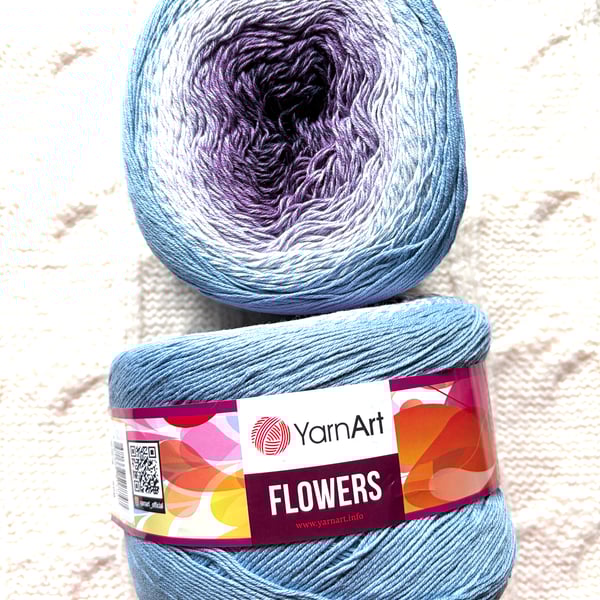 1 cake x 250g YarnArt Flowers Yarn Cake - Colour 264 : Cotton Blend