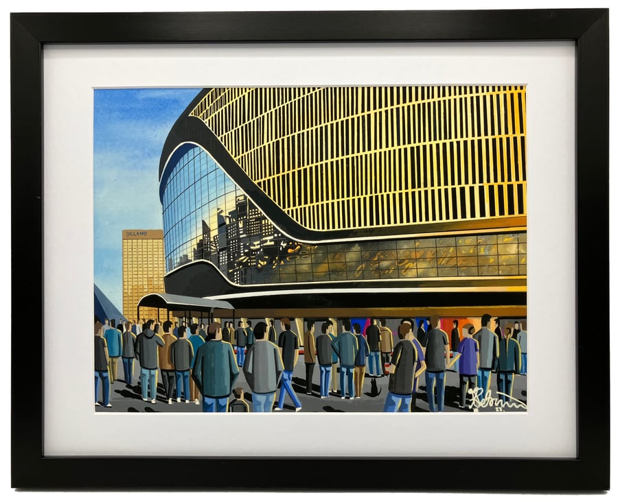 Las Vegas NFL. High Quality Framed Art Print. Approx A4