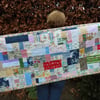 Bed runner lap quilt foot quilt random patchwork bed topper throw