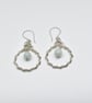 Handmade Jadeite and Sterling Silver Earrings - Image 3