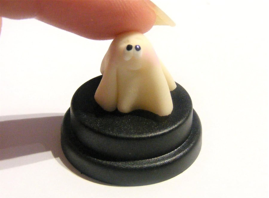 Pet Ghost, Glow in the dark, Halloween gift, Kawaii, Friendly ghost,