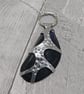 Aluminium Tin and Mussel Shell Pendant Necklace, Sea Inspired Unique Design - Image 4