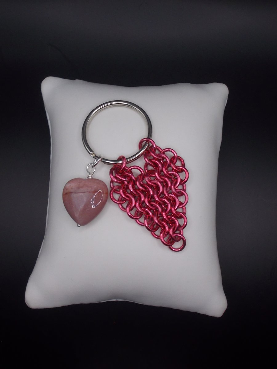 SALE - Two hearts bag charm