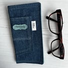 Upcycled Denim Glasses Case