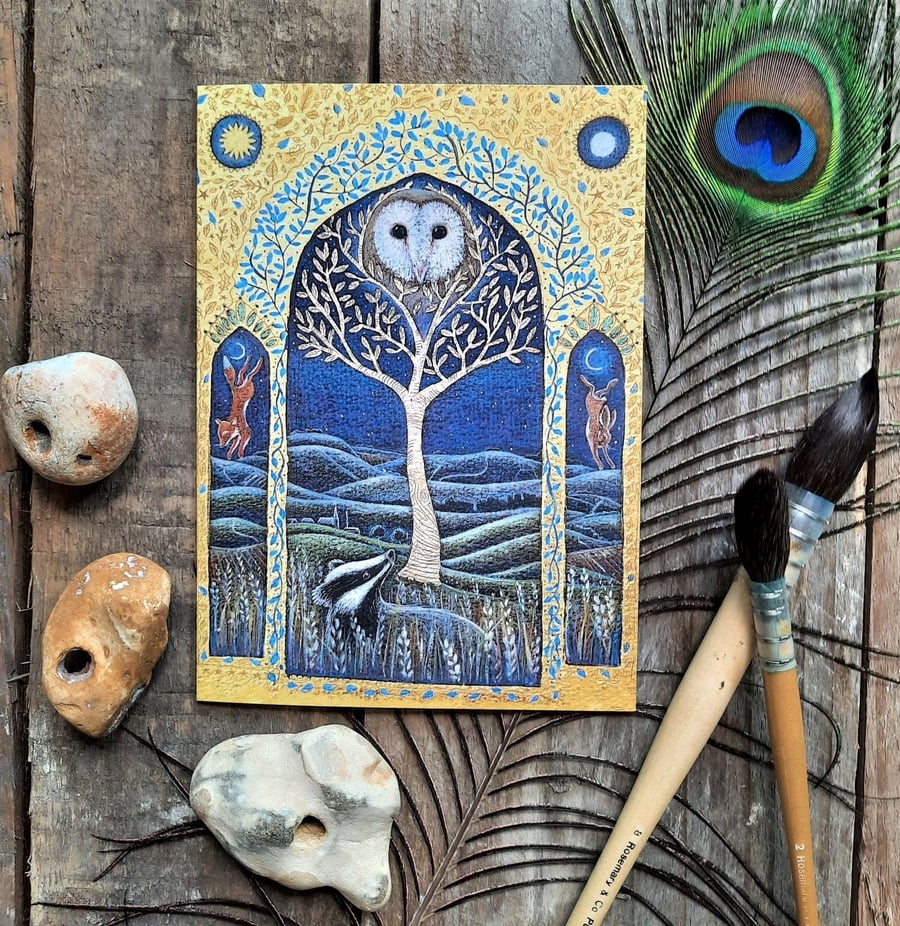 Songs from the Land Greetings Card by Hannah Willow