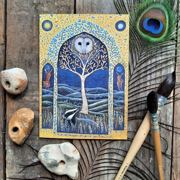 Songs from the Land Greetings Card by Hannah Willow