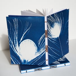 Handmade original cyanotype notebooks size A6 or 4.1x5.8 inches – SECOND