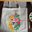 Hand painted tote bags 
