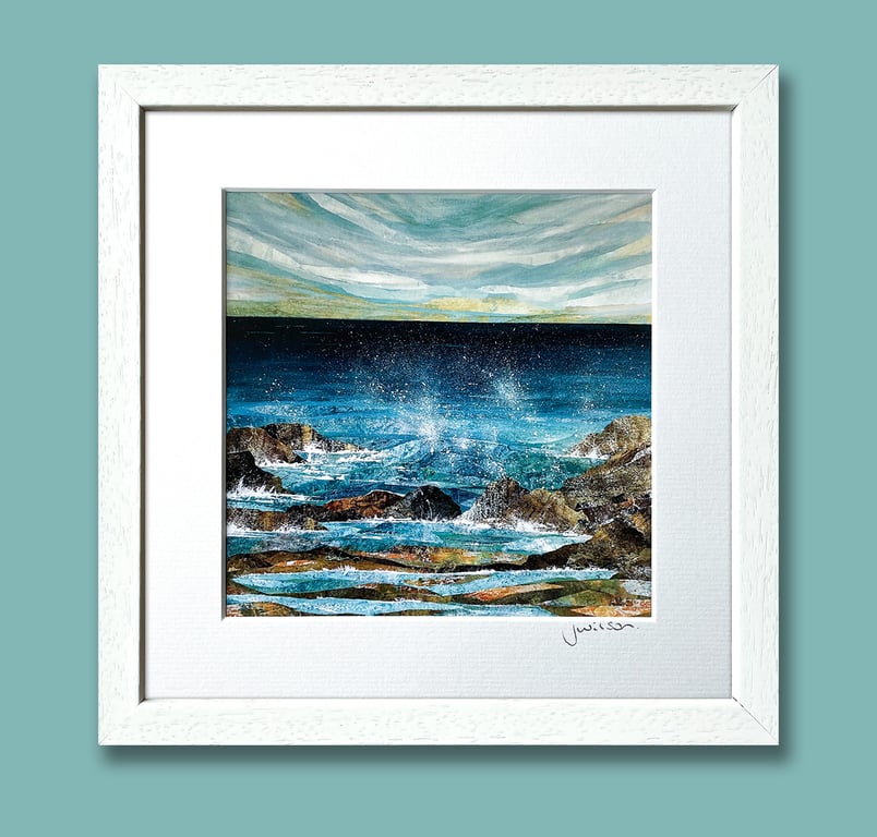 Signed Seascape Framed Print Ready To Hang