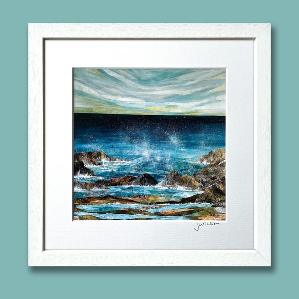 Signed Seascape Framed Print Ready To Hang