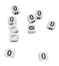 50pcs, 100pcs 6mm cube white single & mixed numbers Acrylic Beads for ...