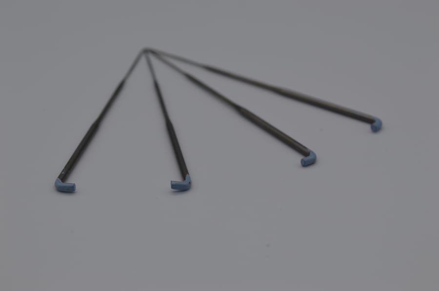 Colour Coded 40g Twisted, Spiral felting needles 