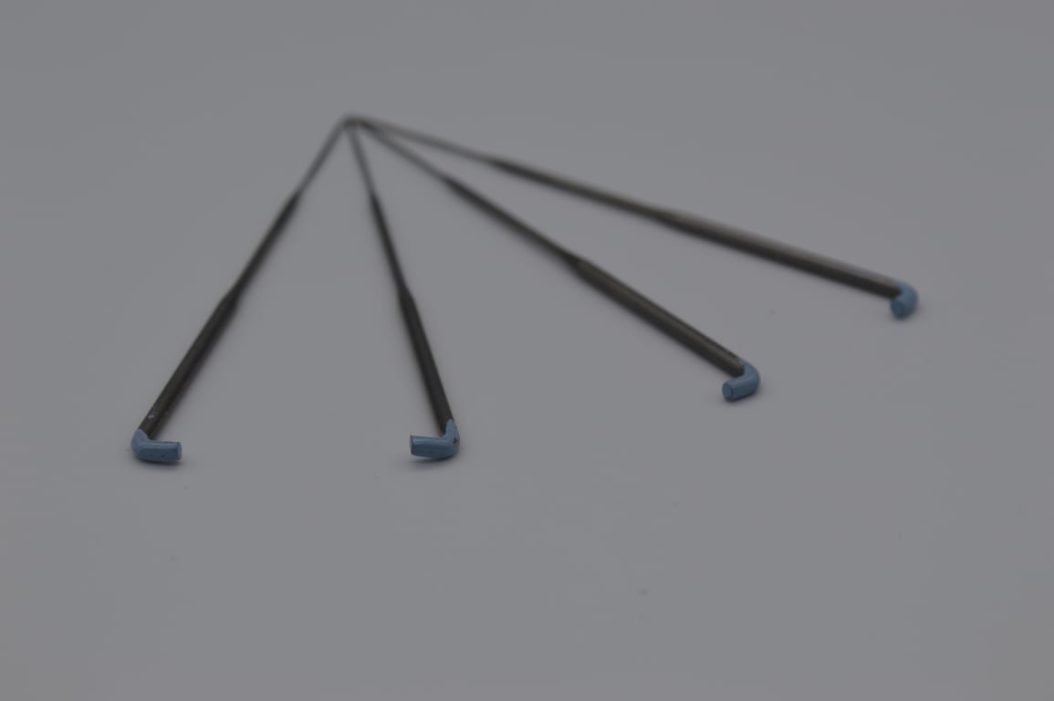 Colour Coded 40g Twisted, Spiral felting needles 