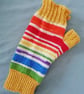 Fingerless Gloves - Hand knitted - multicoloured - Image 6