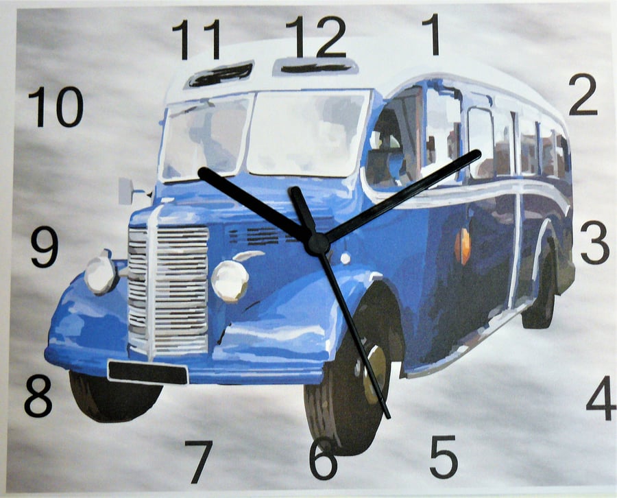 bedford OB duple bus wall hanging clock OB bus clock 