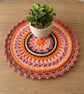Handmade Crochet Doily Table Mat  Mandala