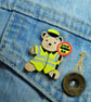 Lollipop Bear Badge, Handmade Lollipop Lady or Man Gift, School Crossing Patrol - Image 3