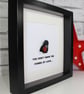 DARTH VADER - VALENTINE'S DAY SPECIAL - FRAMED LEGO STAR WARS MINIFIGURE - Image 2