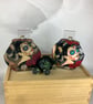 Day of the Dead coin purse, Gothic frame purse, Colour and chain options - Image 1